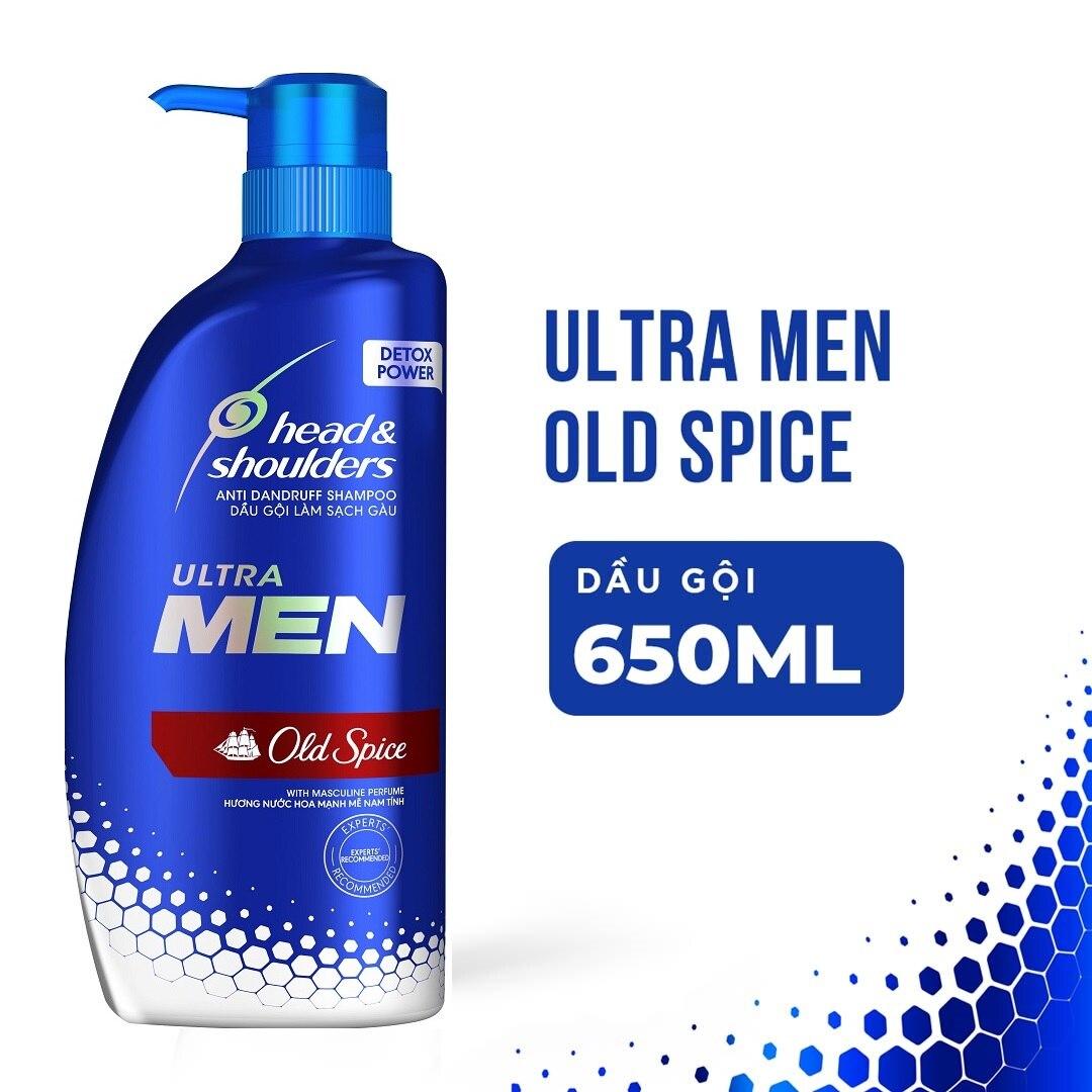 Dầu Gội Head &amp; Shoulders Làm Sạch Gàu Ultra Men Old Spice Anti Dandruff 650ml