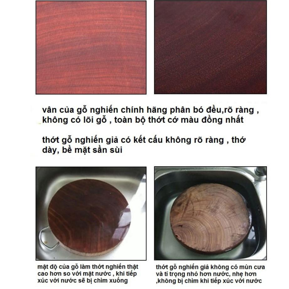 Thớt Nghiến Đá Tây Bắc, Siêu Cứng, Siêu Bền, Không Lên Dăm - Hàng Lệch Phi loại 1 - Cam Kết Nghiến Đá, Không