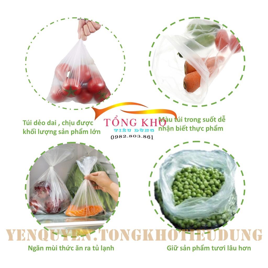 Túi đựng thực phẩm, túi đựng thực phẩm tự hủy sinh học ECO GREN (100 túi) Kích Thước : 15cm*25cm, 17*28cm, 20*30cm, 25*35, 30*40, găng tay dùng 1 lần 50 cái ( túi đựng )