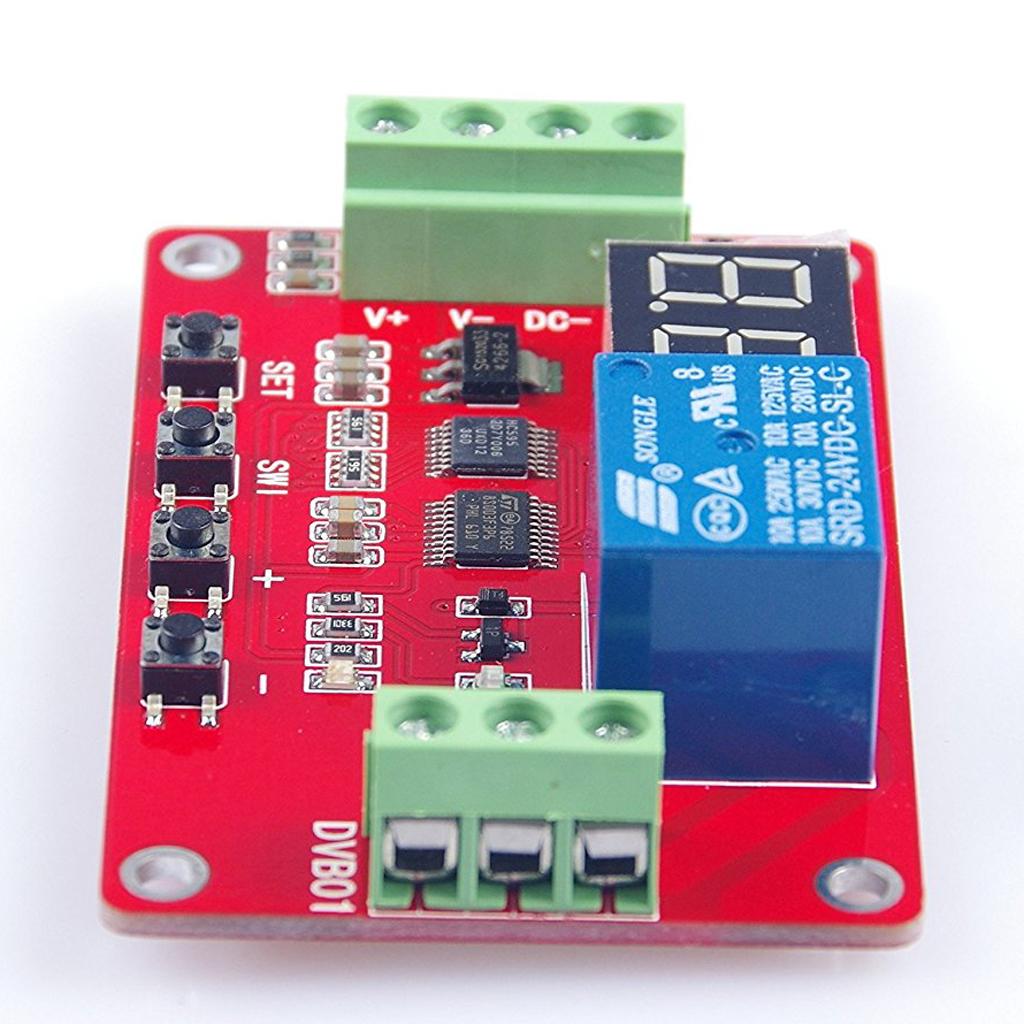 DC 5V / 12V / 24V Digital Voltage Comparator / Voltage Tester Monitor Charge / Discharge Overvoltage / Undervoltage Overload Protection Autosave