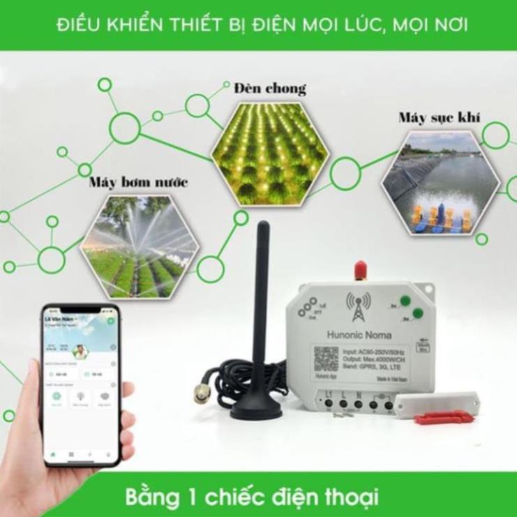 Công Tắc Noma - Điều khiển mọi thiết bị từ xa qua điện thoại dùng Sim│Điều khiển không cần Wifi