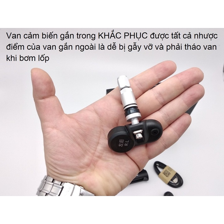 Cảm Biến Áp Suất Lốp TPMS Van  Gắn Trong Bản Quốc Tế