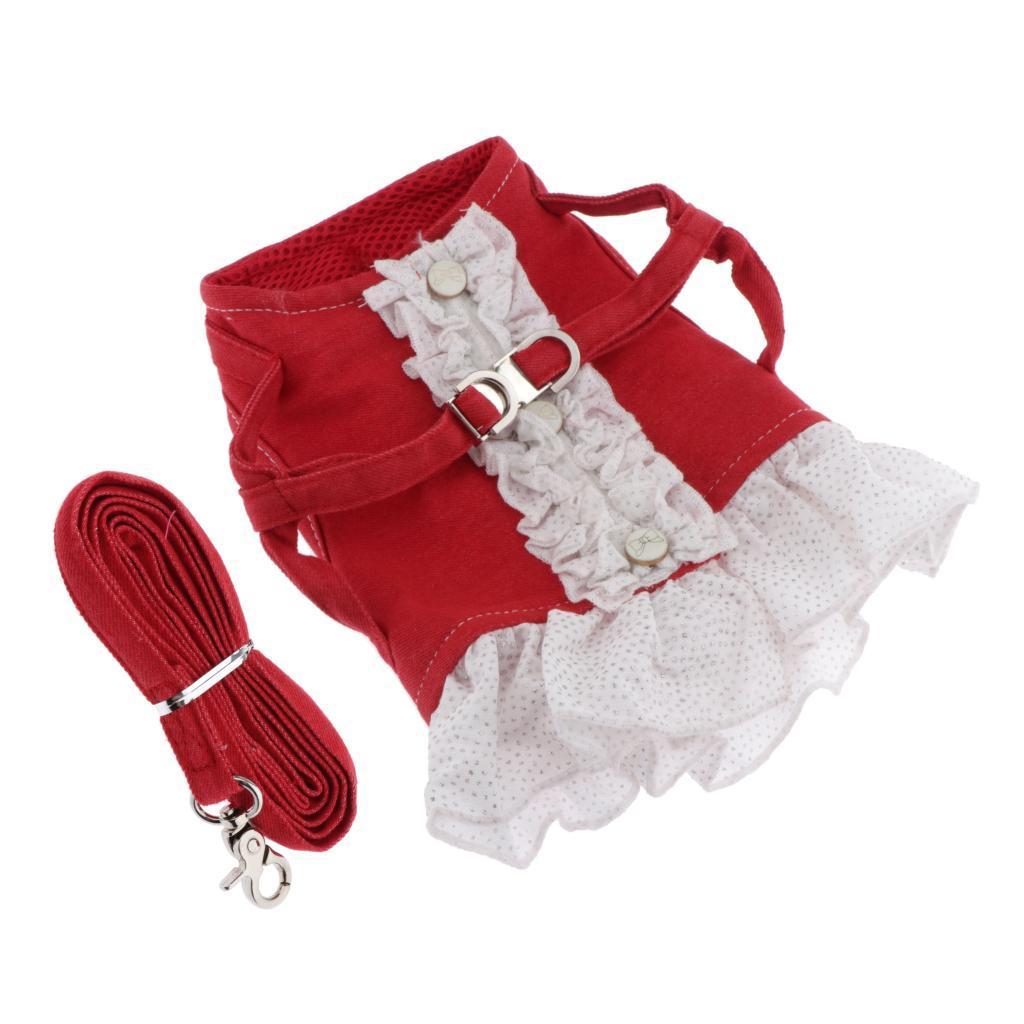 Pet Dog Harness Leash Pet Costume Clothes for Small Pet Cat Puppy