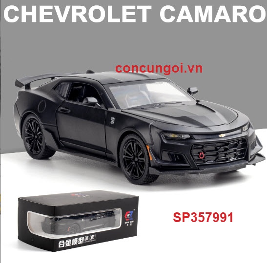 Hộp mô hình xe Chevrolet Camaro sắt trớn, pin nút 1:24, 24192 (Hộp)