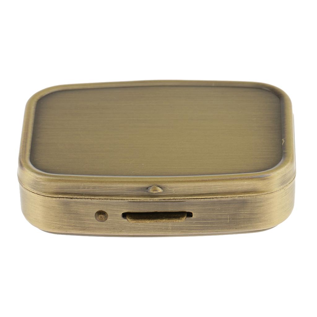 Travel Portable Vitamin Organizer Medicine Tablet Box Storage Case w/ Mirror