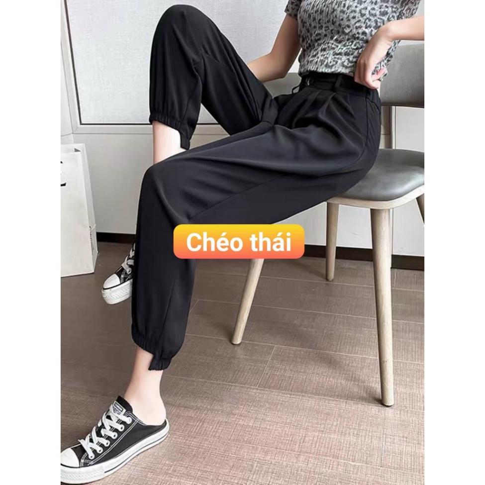 Quần baggy gấu lệch HOT TREND 2021 Quần jogger cá tính, năng động, trẻ trung cho mọi chị em