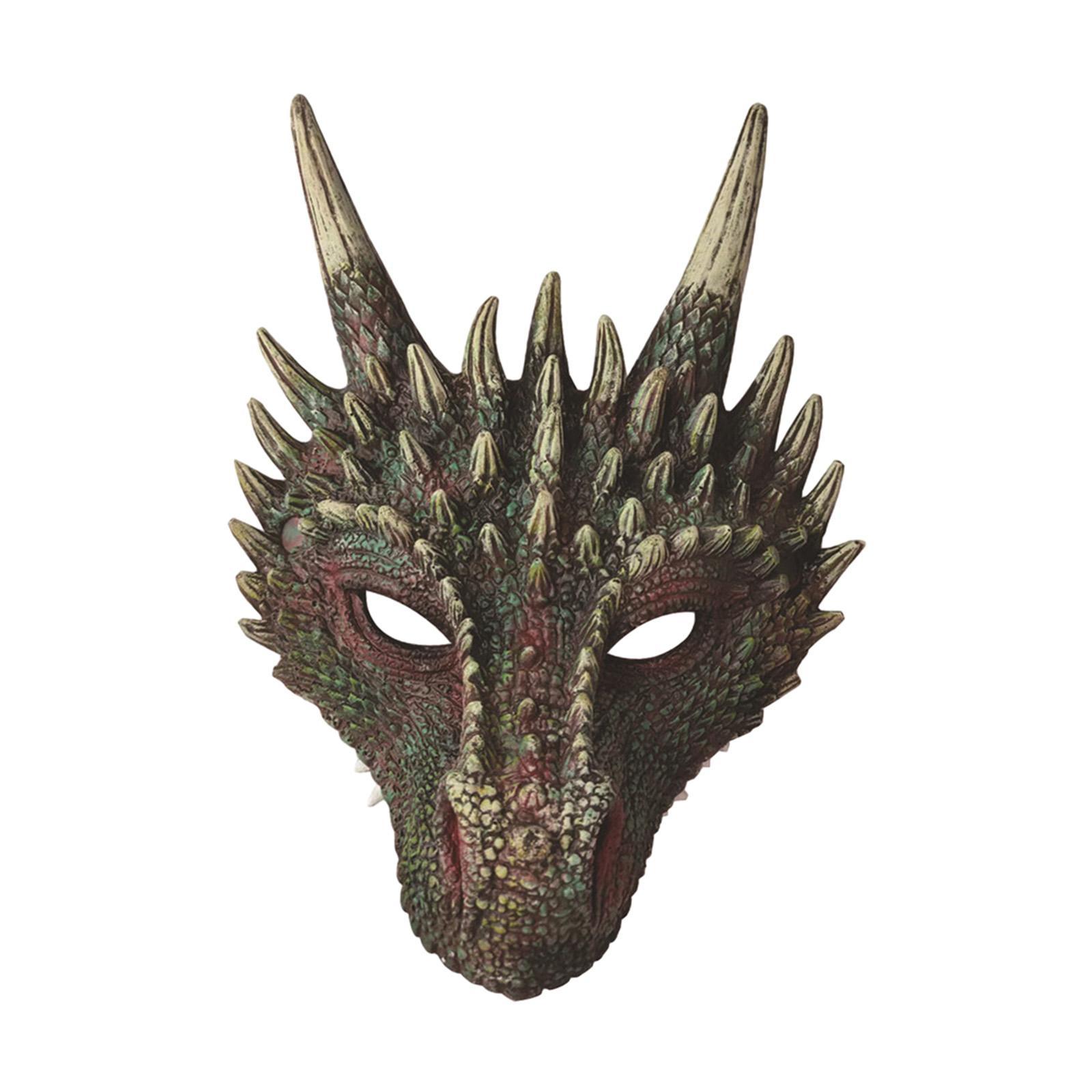 Dragon Head , Full Face , Cosplay Animal Halloween Masquerade for Party Favor Carnival Masquerade