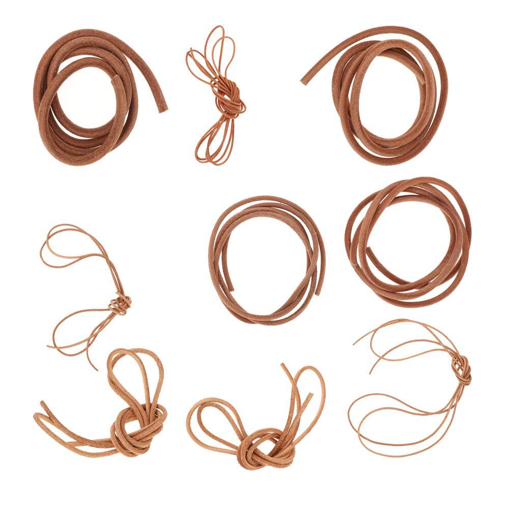 1 Meter Long Leather Cord Jewelry Kumihimo Making Thread Rope Braiding String1mm 1.5mm 2mm 2.5mm 3mm 4mm 5mm 6mm 8mm for DIY Crafts