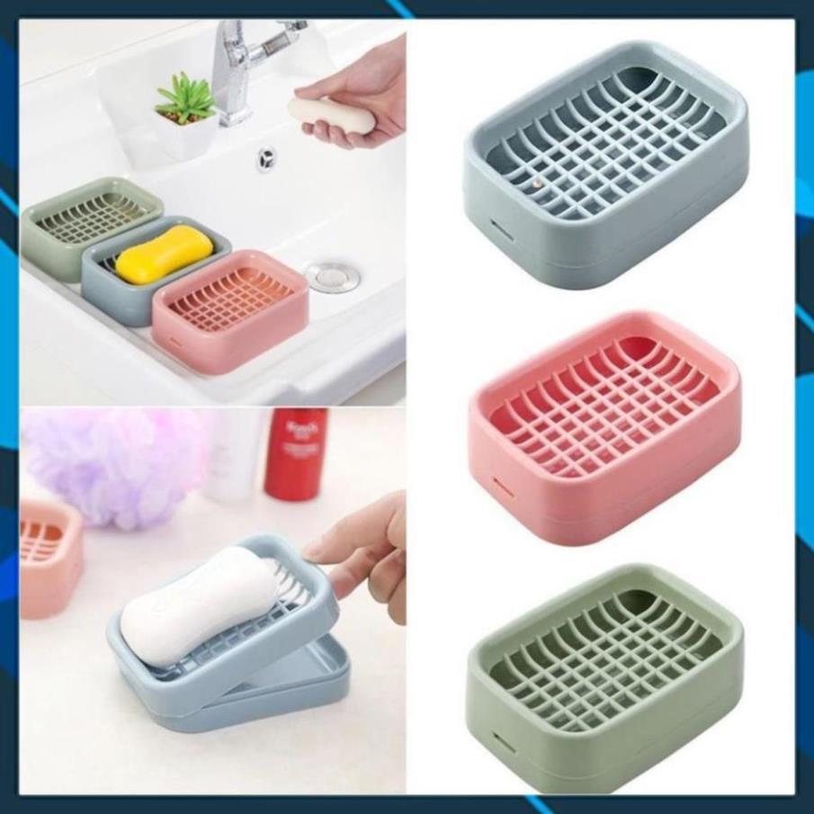 Khay Để Xà Phòng Hai Tầng Bằng Nhựa Tiện Dụng Cho Nhà Tắm