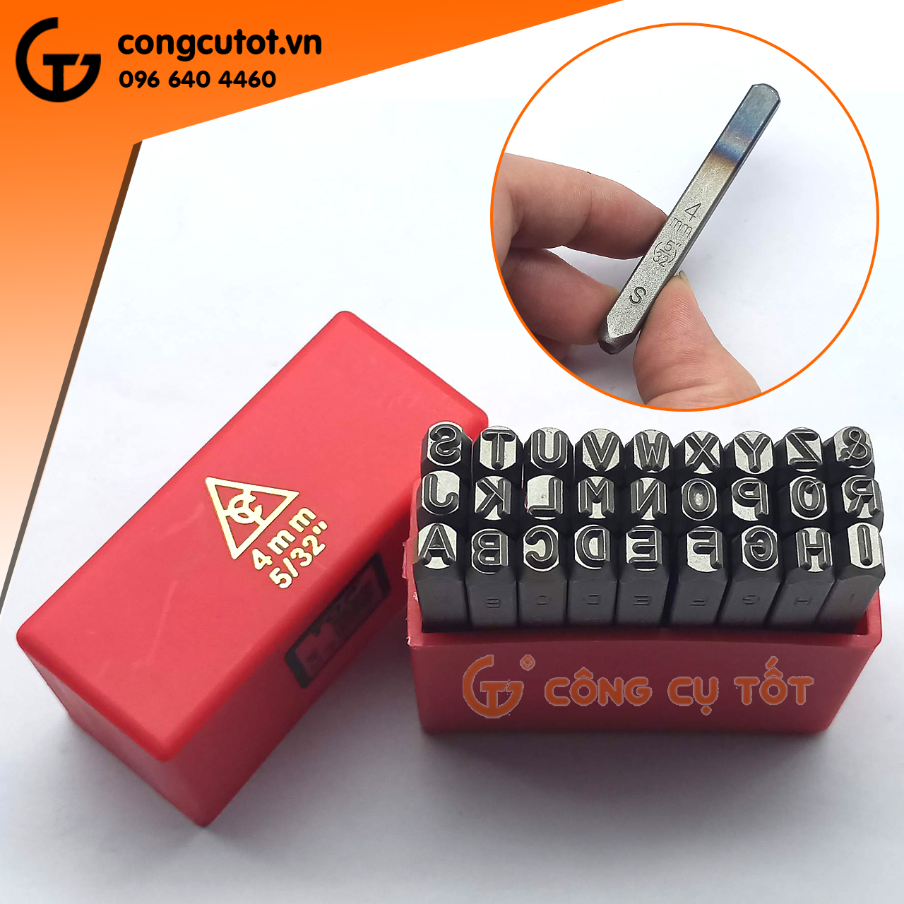 Bộ đóng chữ xuôi TOP 4mm