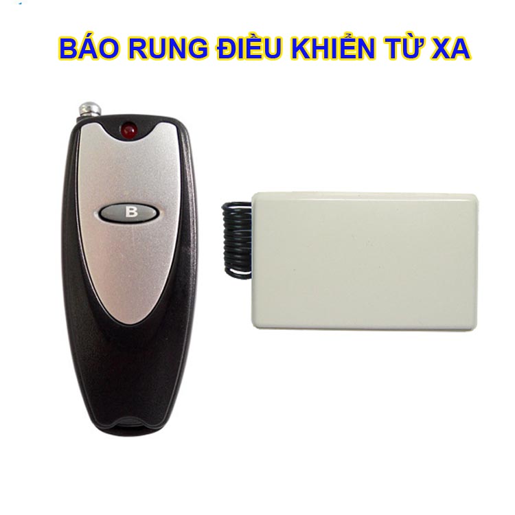 Máy báo rung không dây điều khiển từ xa RF 315Mhz - 1 Remote 1 phím  1 Cục rung