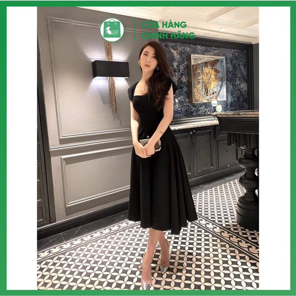 Đầm đen đi tiệc dáng xòe sang chảnh (kèm ảnh feedback khách hàng