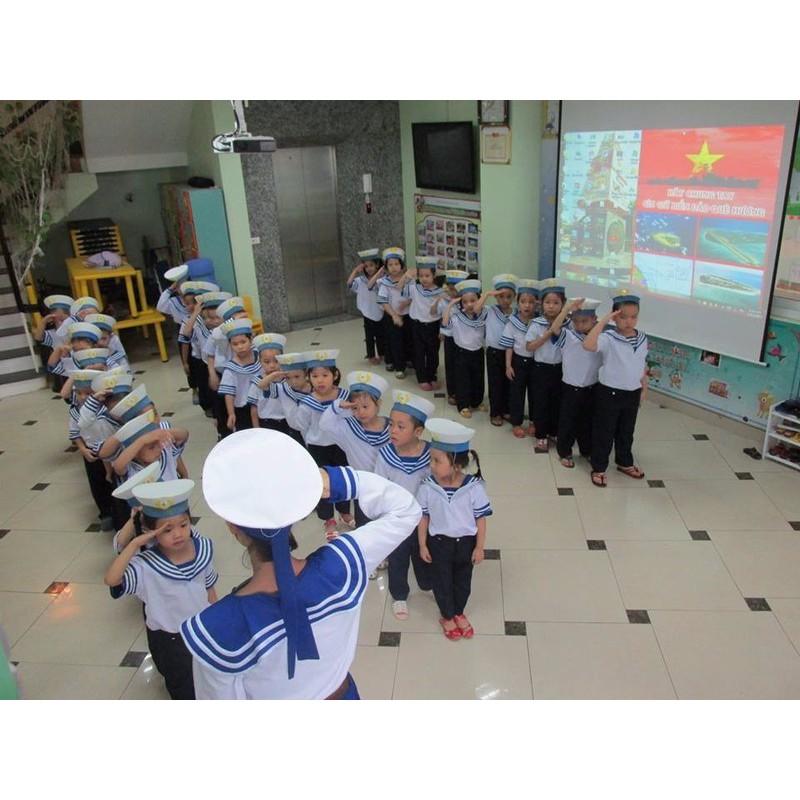 Bộ quần áo hải quân trẻ em kèm nón