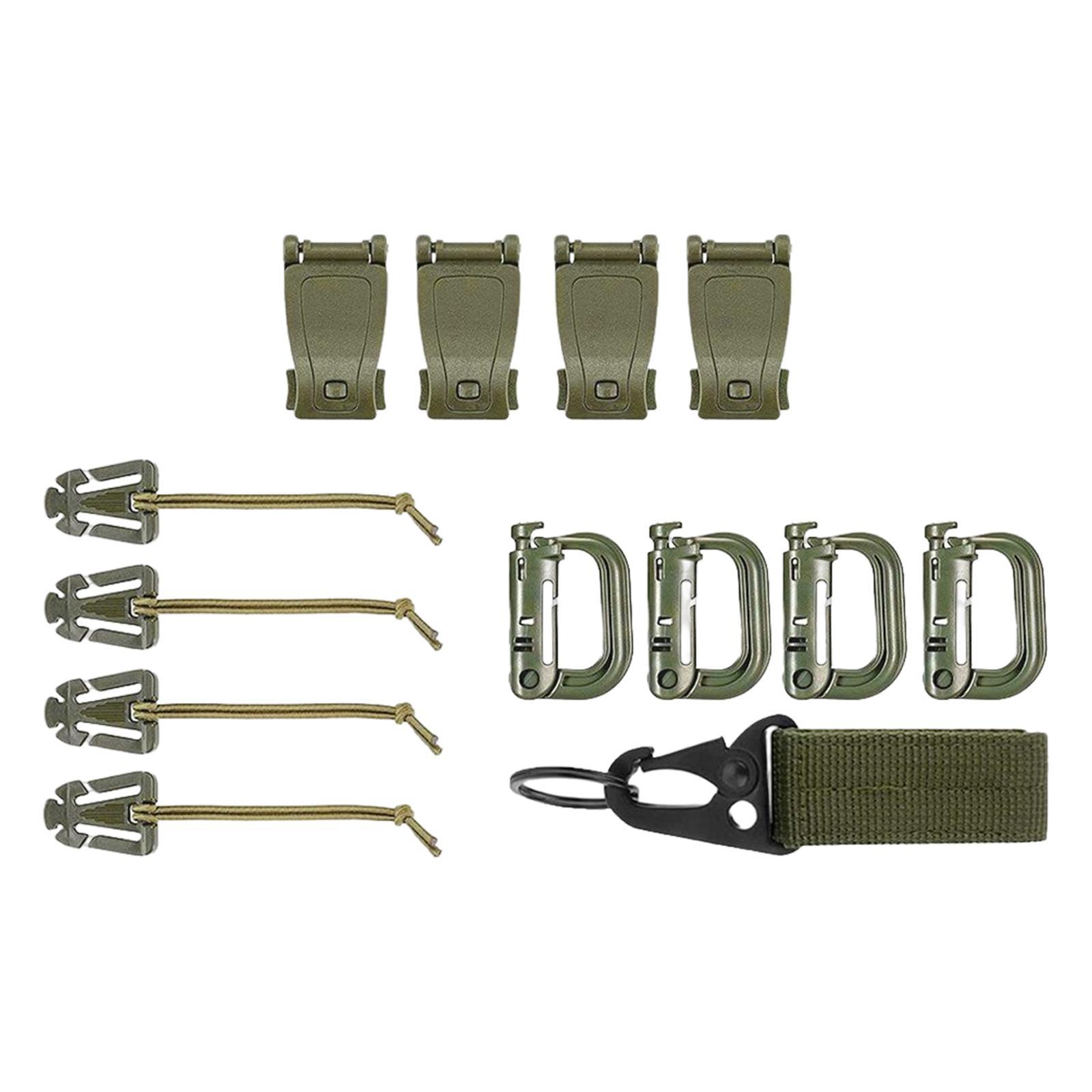 Backpack Hanging Hooks D Shape Backpack Buckle Green