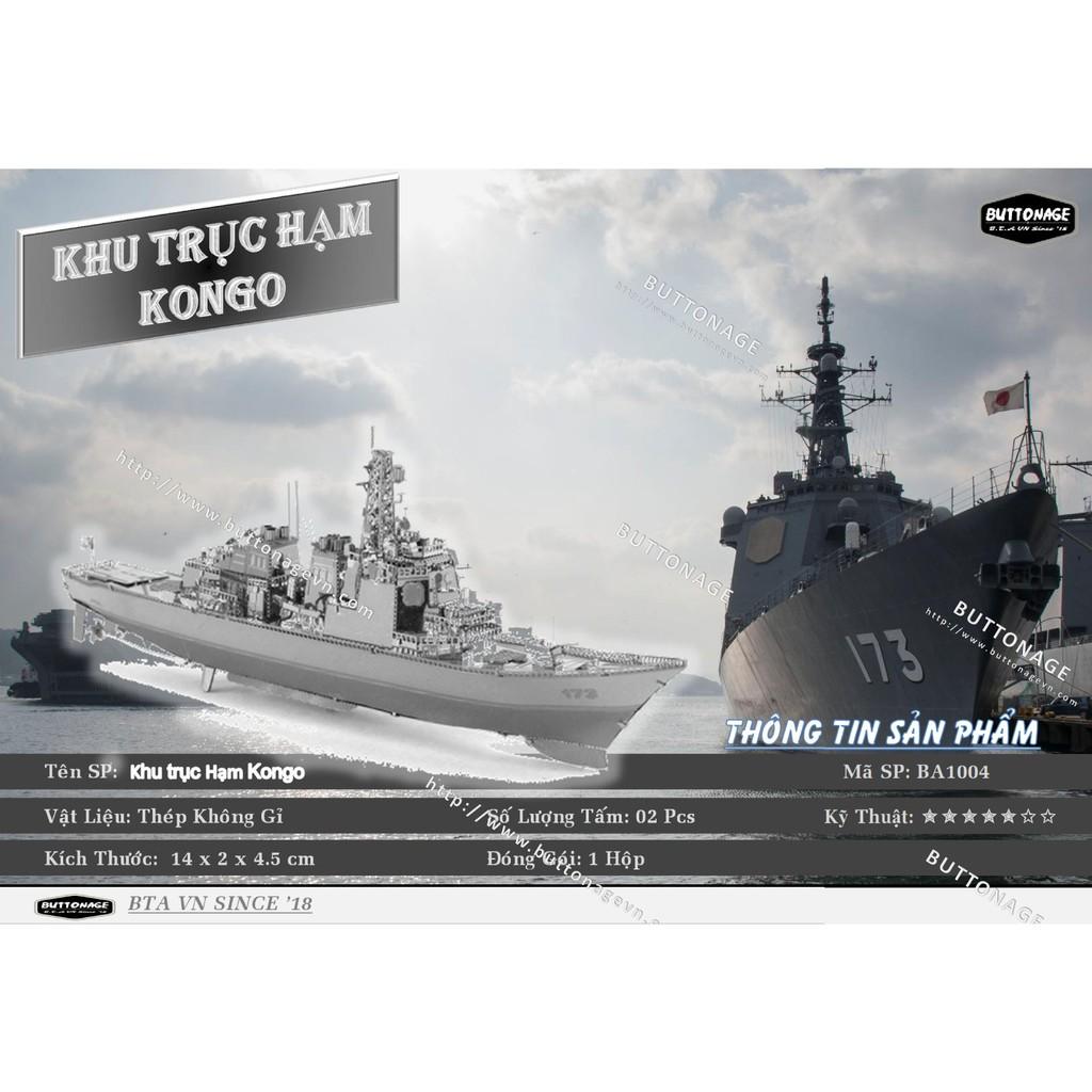 Mô Hình Lắp Ráp 3d Tàu khu trục Lớp Kongo