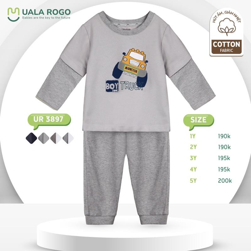 Bộ QA Dài Tay Bé Trai Size 1 đến 5 Tuổi Cotton UalaRogo