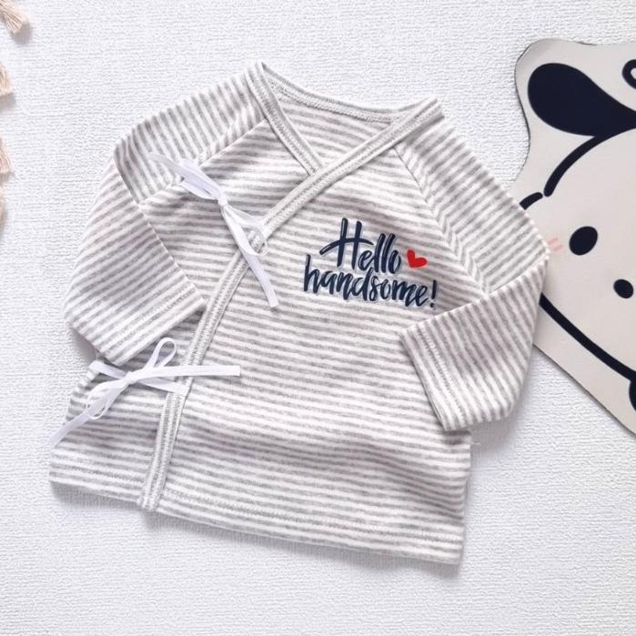 [Dưới 6kg] Áo Cột Dây Sơ Sinh Dài Tay | Ngắn Tay COTTON THUN Mềm Mại, Co Giãn, Thấm Hút Mồ Hôi Tốt - Bunny baby
