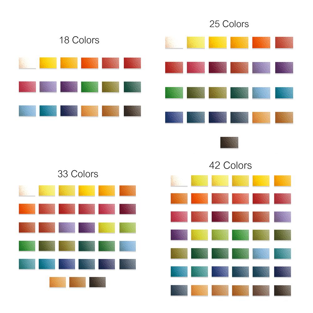 Bộ sơn nước gồm 42 màu và cọ