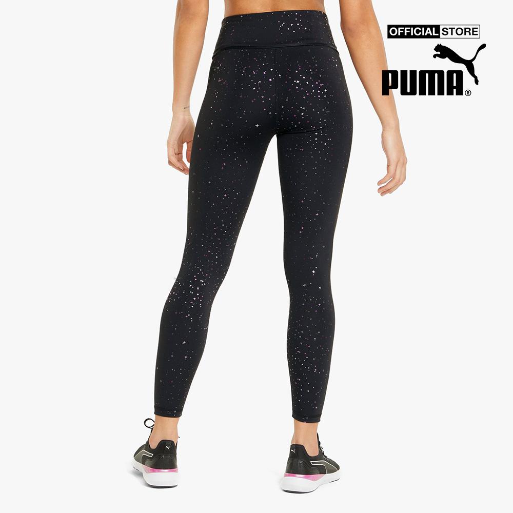 PUMA - Quần legging thể thao nữ Stardust High Waist Printed 7/8 Training 521375