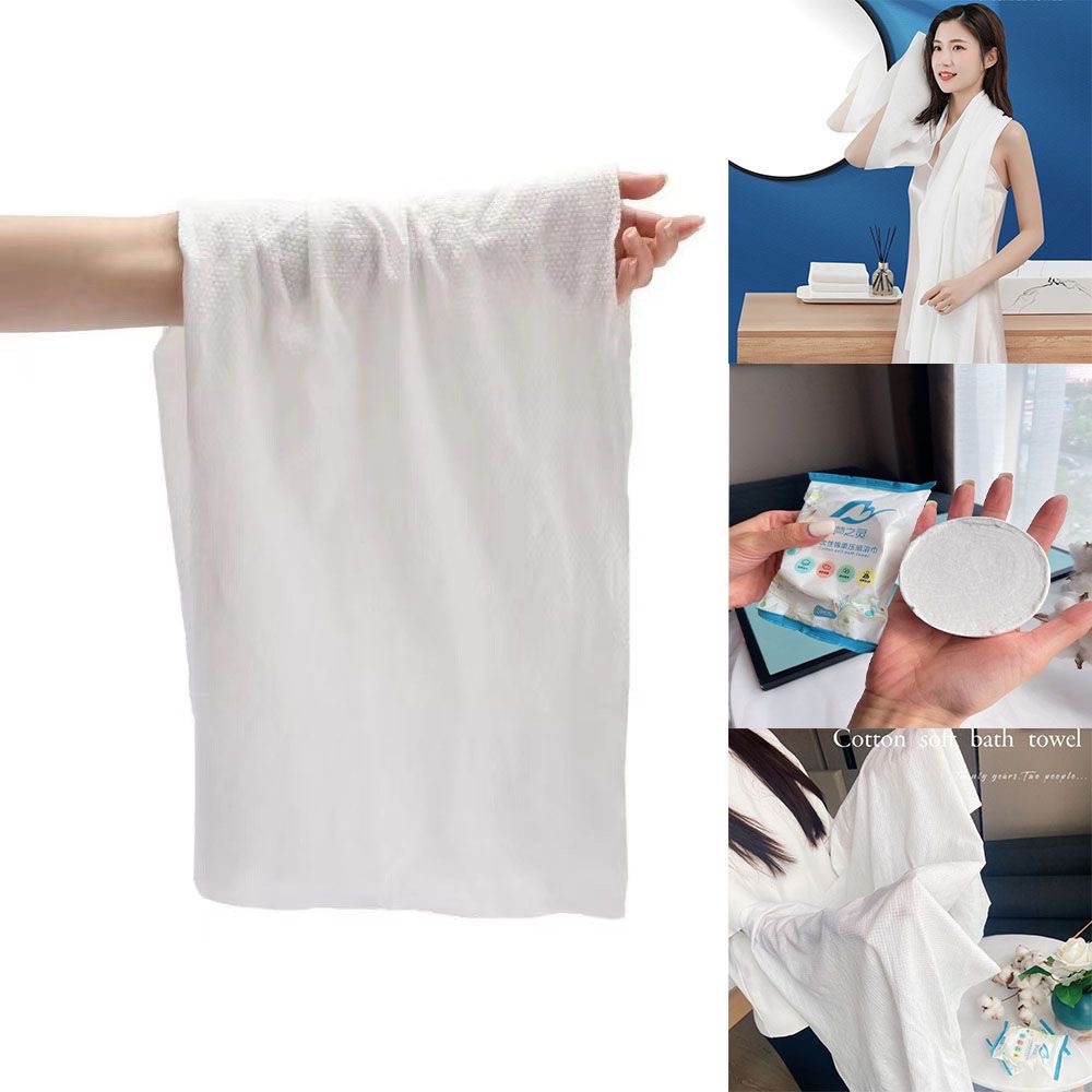 Combo 3 Khăn tắm nén du lịch cotton 70x140cm, khăn tắm nén dùng 1 lần gọn nhẹ tiện lợi khi đi du lịch