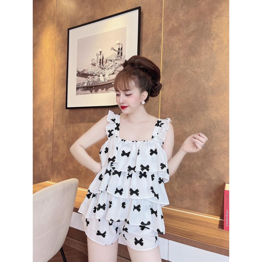 Đồ ngủ sexy nữ, đồ ngủ nữ hai dây sexy gợi cảm chất latin bigsize dưới 65kg