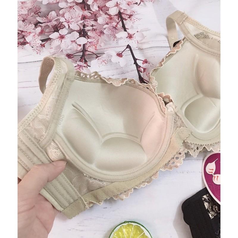 Áo ngực Ren Thêu mút mỏng chống chảy sệ