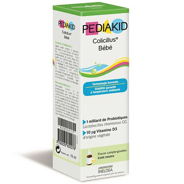 Men Vi Sinh Nhỏ Giọt Pediakid Colicillus Bebe Dành Cho Bé Biếng Ăn, Tiêu Chảy, Táo Bón 10ml