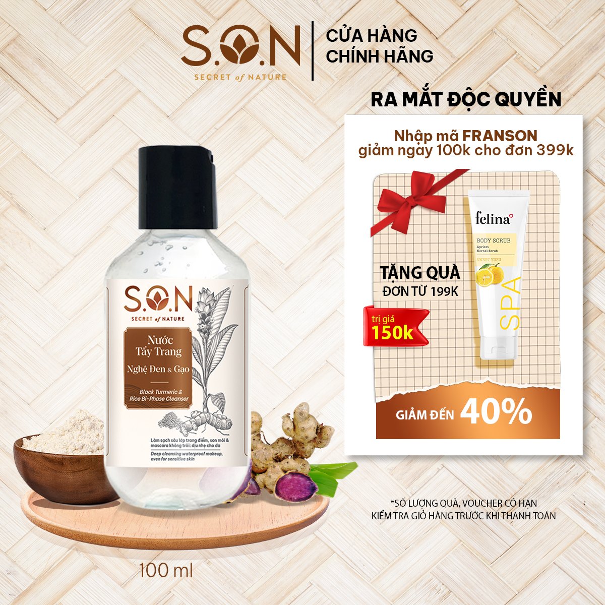 Combo Quà Tặng Chăm sóc cơ thể Felina - Gel tắm dưỡng ẩm 800ml &amp; Kem cà phê tẩy tế bào chết 400gr (Có kèm túi quà)