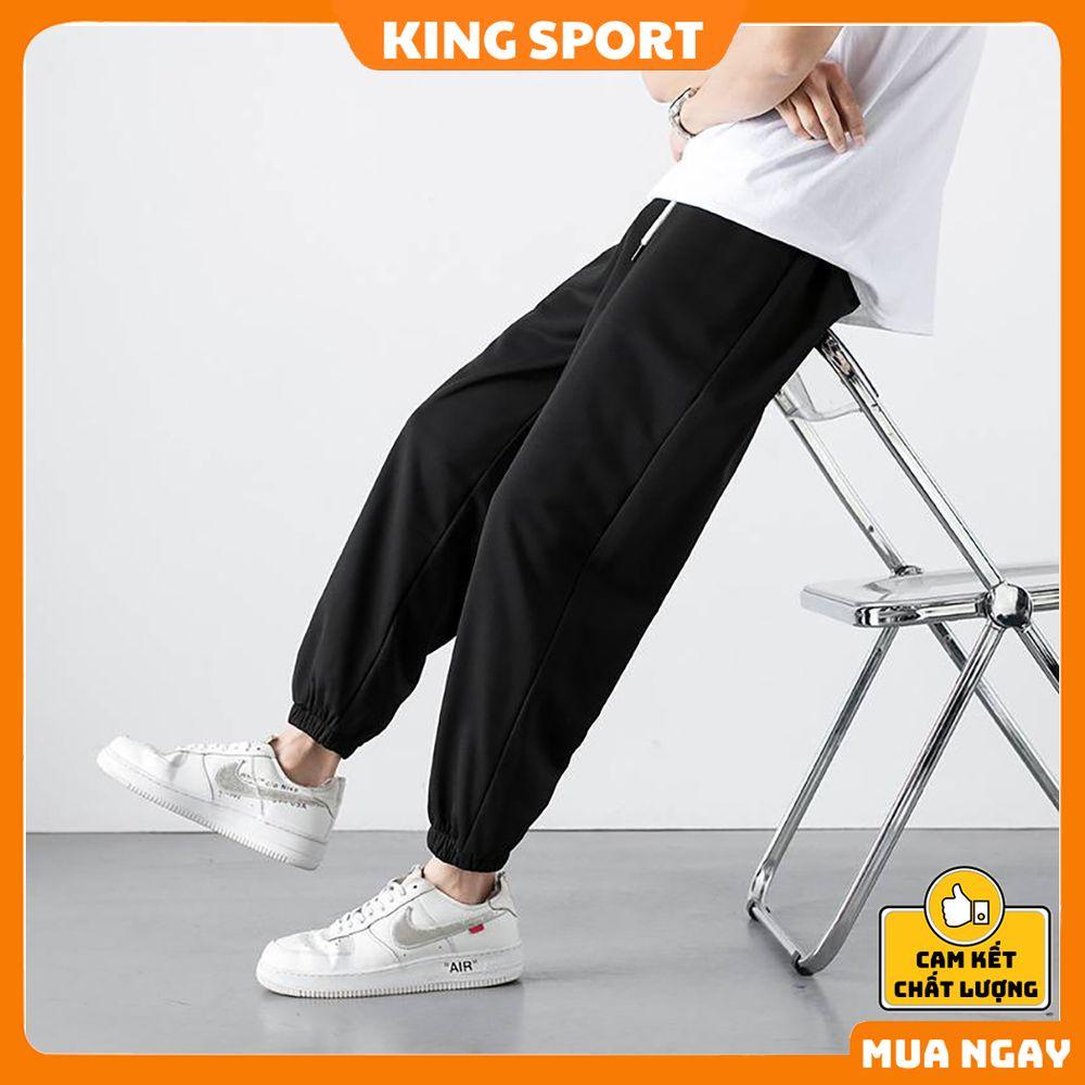 Quần jogger nam nữ ống rộng unisex bo gấu cao cấp KING SPORT Quần nỉ nam ống rộng dáng thể thao nam nữ basic