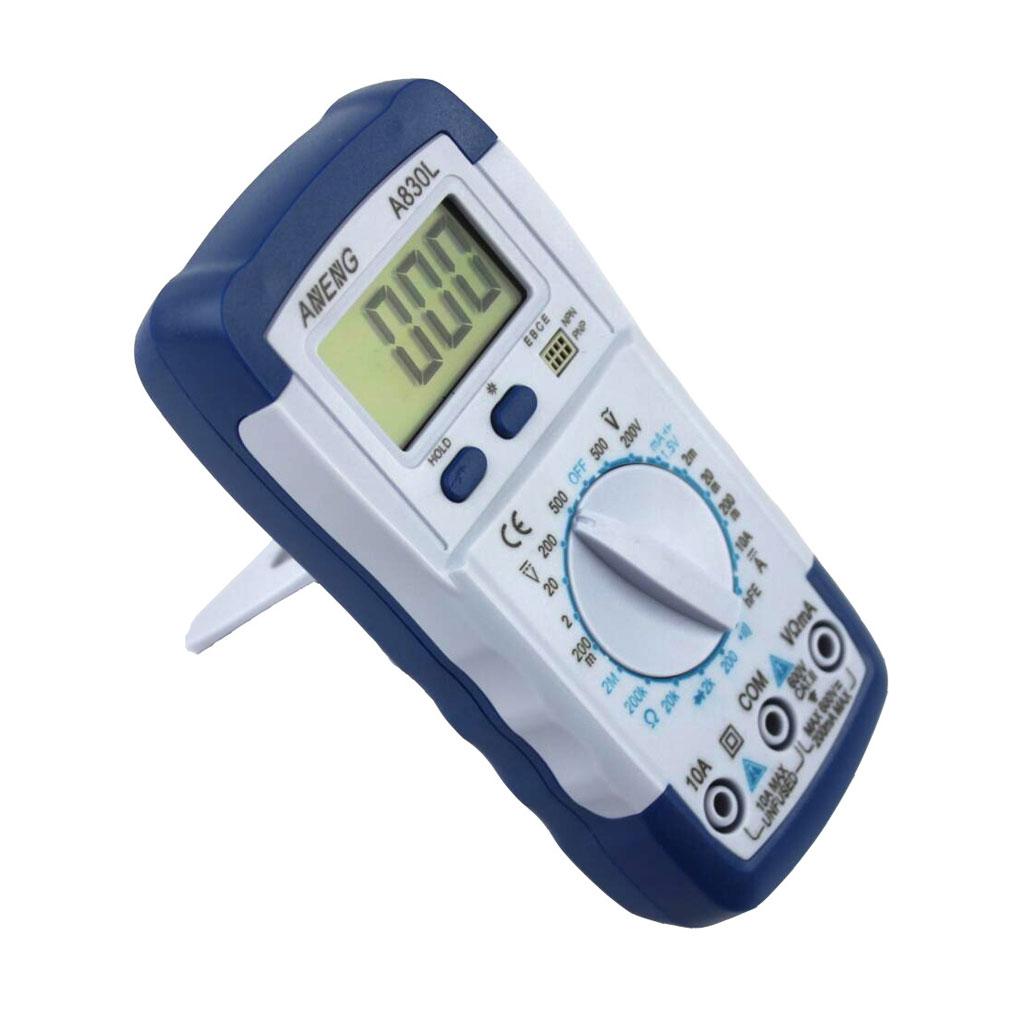 Digital LCD Multimeter Meter Voltage A830L Blue with White