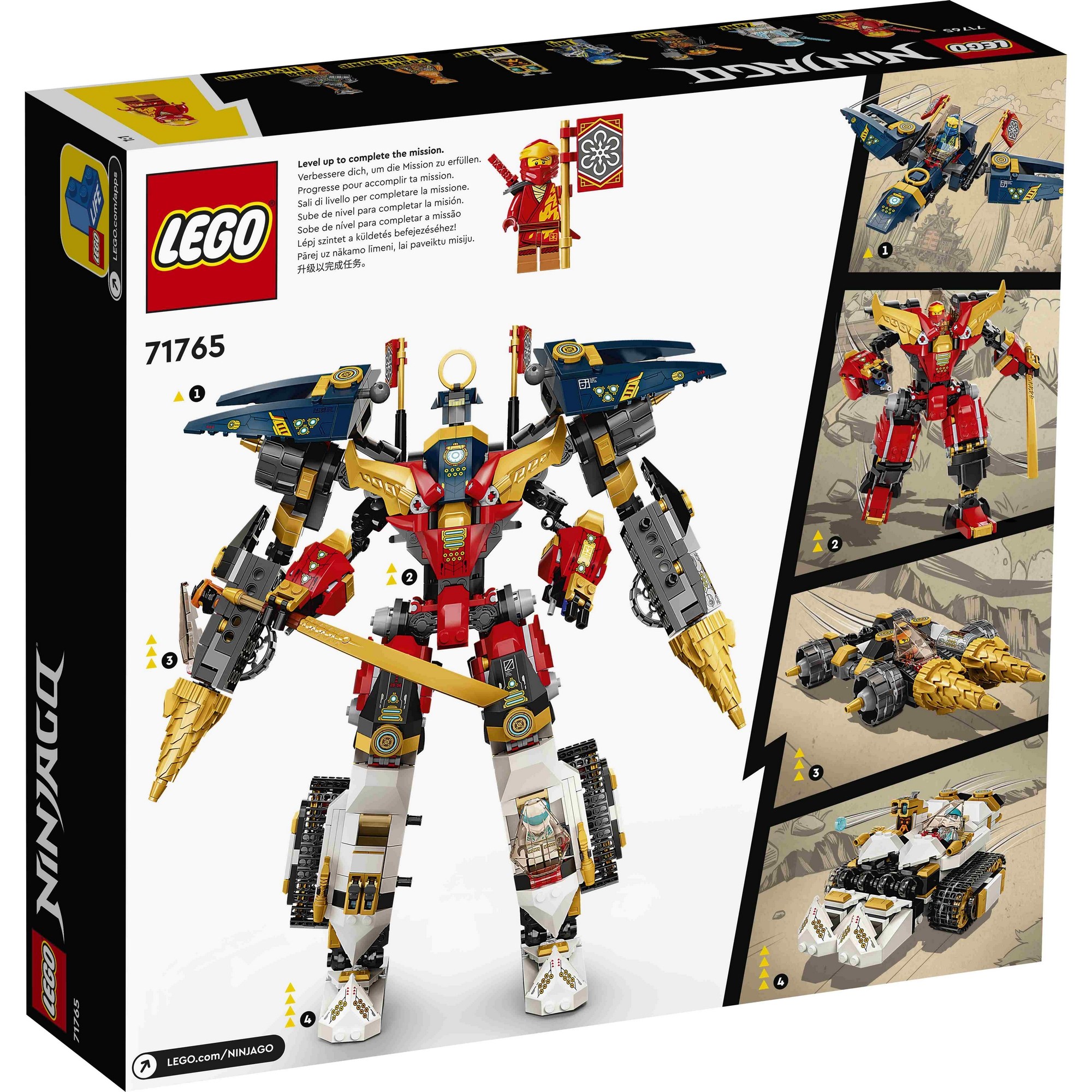 LEGO Ninjago 71765 Bộ đôi chiến giáp dũng mãnh (1104 chi tiết)