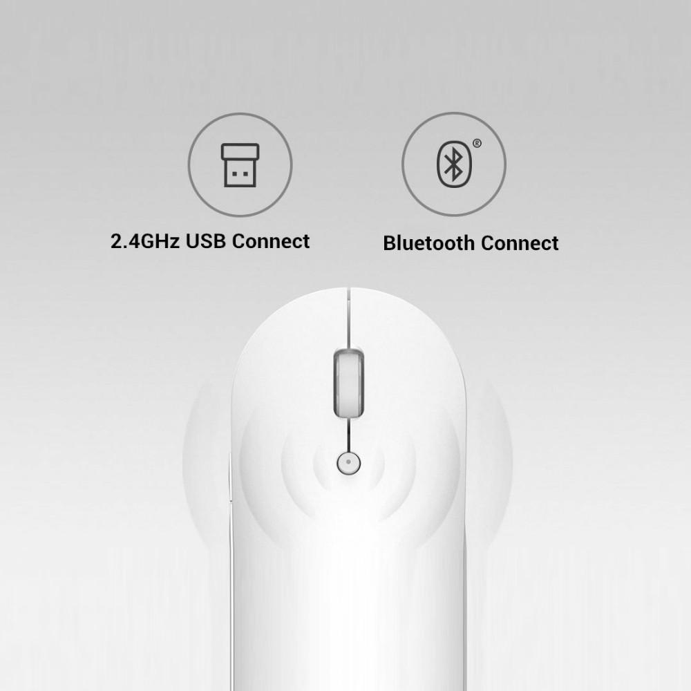 Chuột Máy Tính Không Dây Bluetooth Xiaomi Quang Điện Tử 2.4Ghz Chế Độ Kép Phiên Bản Yên Tĩnh Cho Văn Phòng/ Chơi Game Hàng nhập khẩu