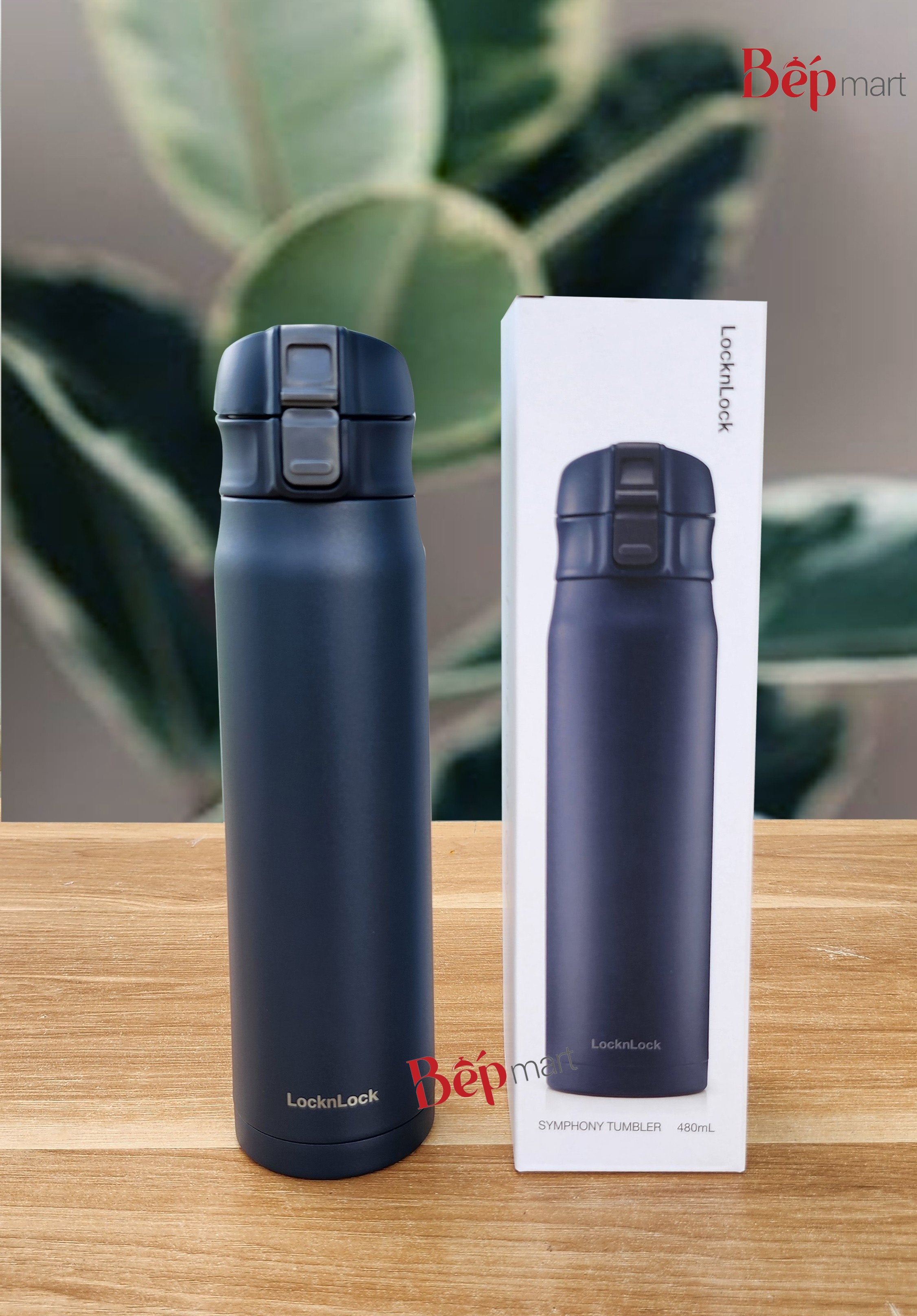 Bình giữ nhiệt locknlock Symphony Tumbler LHC6150 dung tích 480ml - thép không gỉ, nắp bật -Hàng chính hãng