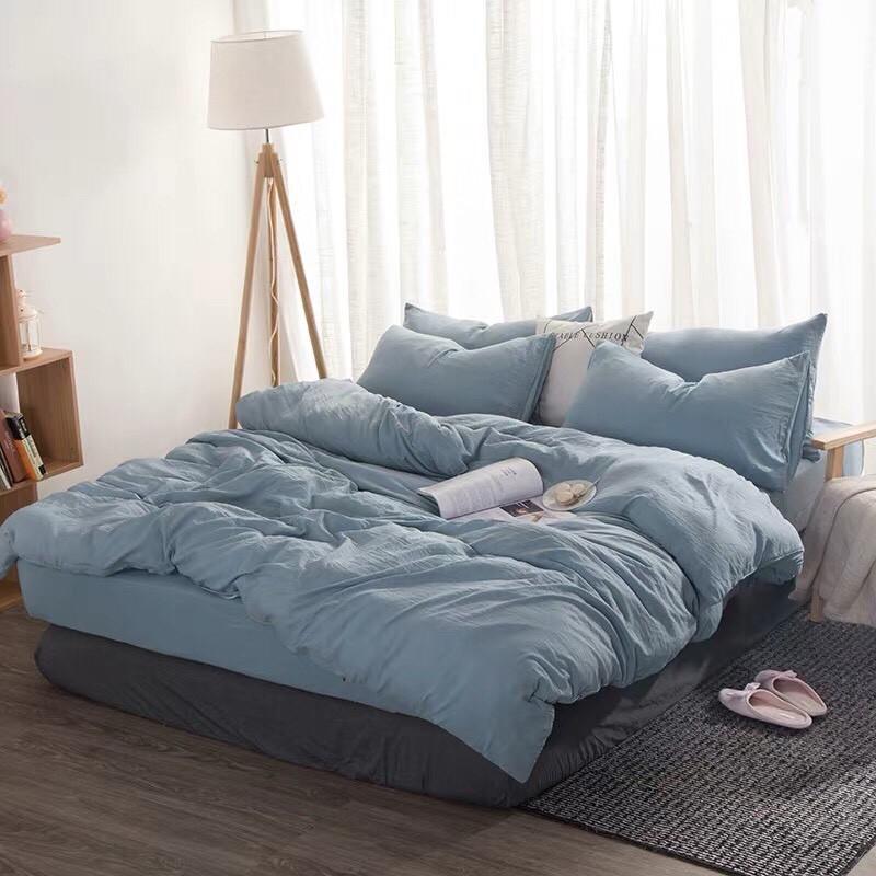 Bộ chăn ga gối đệm chất đũi