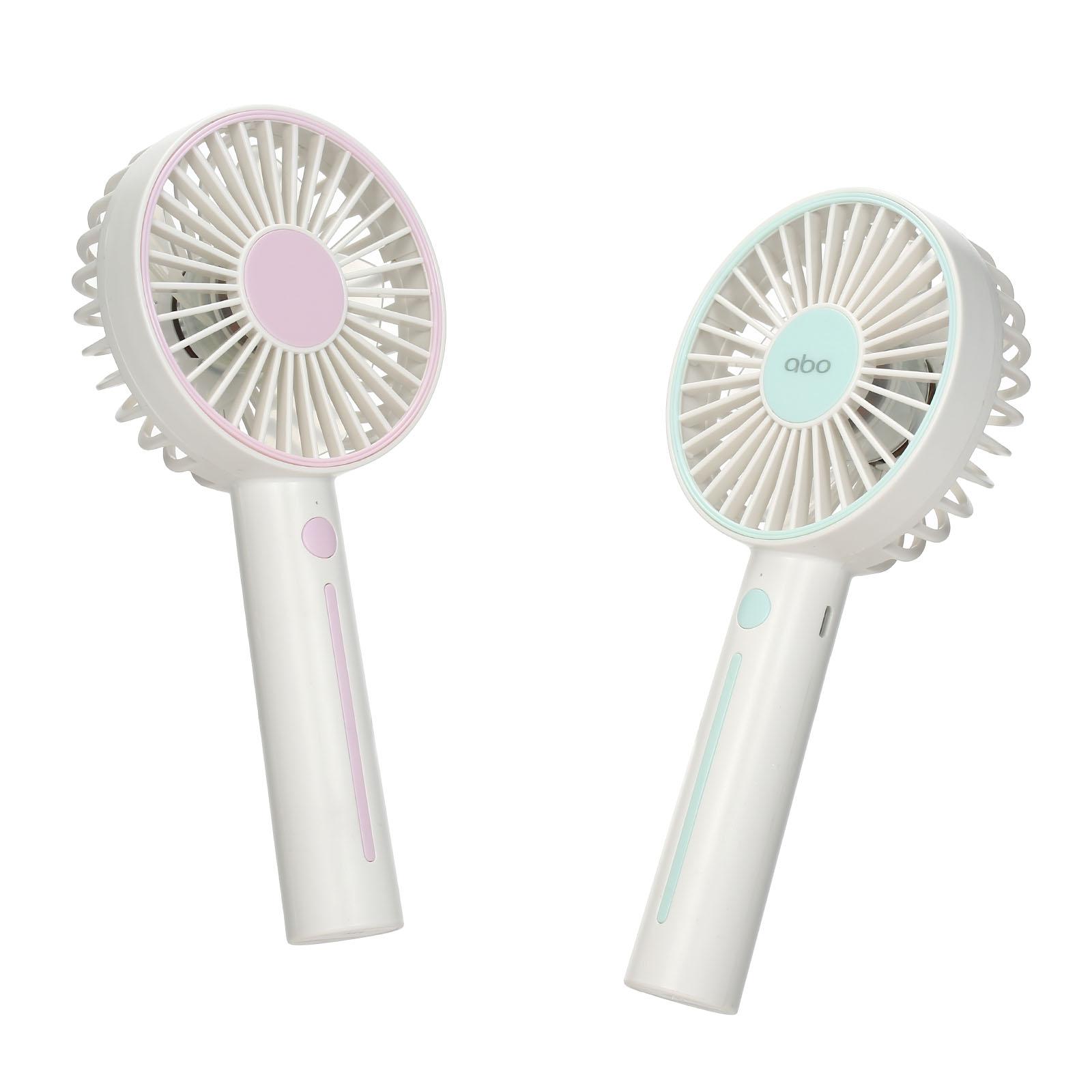 Quạt cầm tay mini 3 chế độ gió, sạc USB, có giá đỡ gương, bút để trên bàn