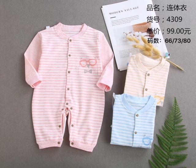 Body dài tay cotton nỉ cho bé hàng loại 1