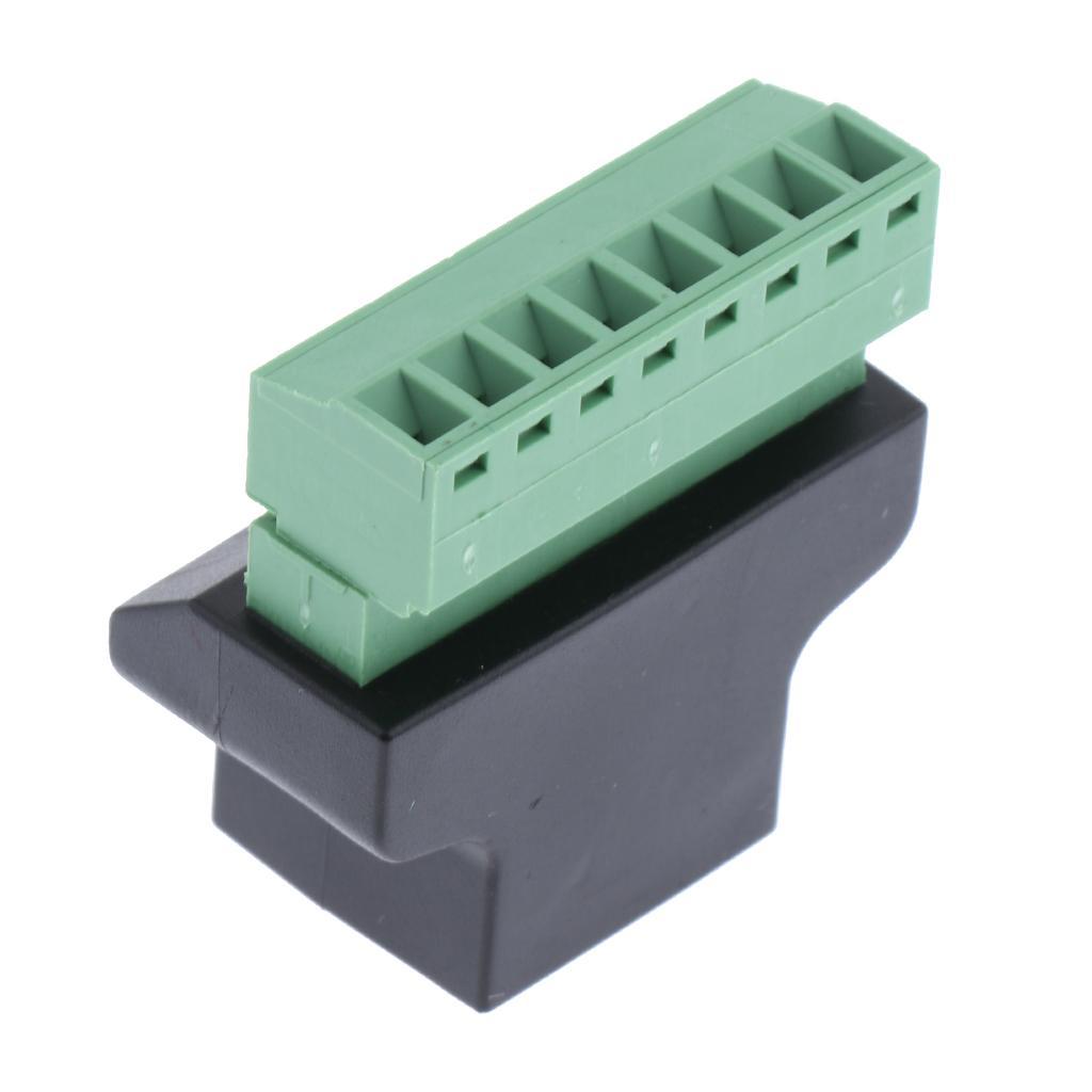 Premium   Female to 8 Pin Screw Terminal Connector Adapter