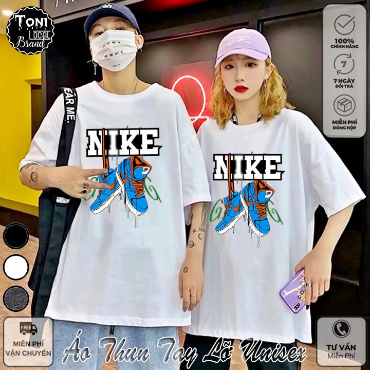 Áo Thun Tay Lỡ Local Brand NAIKI Cotton 100 form rộng nam nữ Unisex