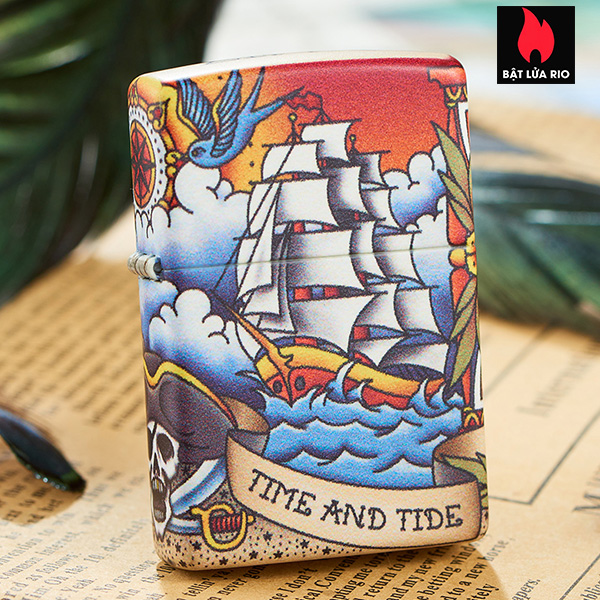 Bật Lửa Zippo 49532 – Zippo Nautical Tattoo Design 540 Color