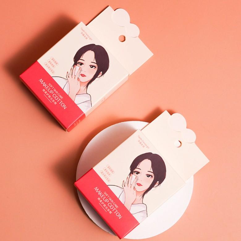 Bông tẩy trang Makeup Cotton hộp 40 miếng