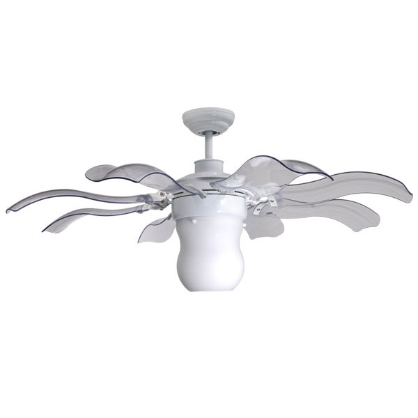 Quạt trần MR VŨ mã fiore cánh trong quạt trần cho người giàu cánh tự động cụp xoè hiện đại có đèn led QTD