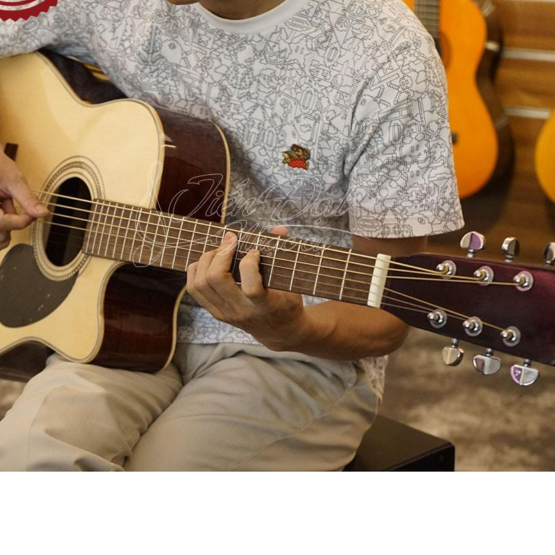 Đàn Guitar Acoustic Việt Nam GA-25HL Mặt Gỗ Thông Nguyên Tấm Cao Cấp