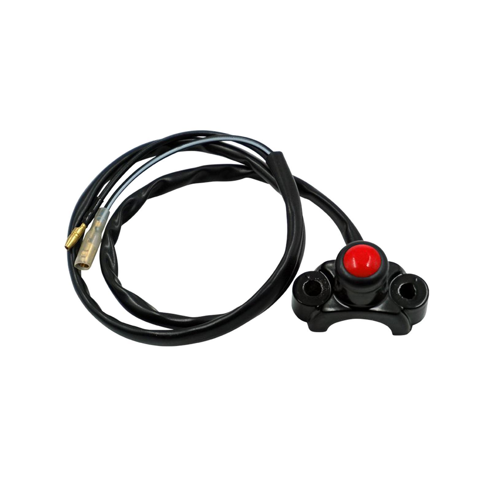 Universal Motorcycle Handlebar Switch for Motorbike Light Bar ATV Black