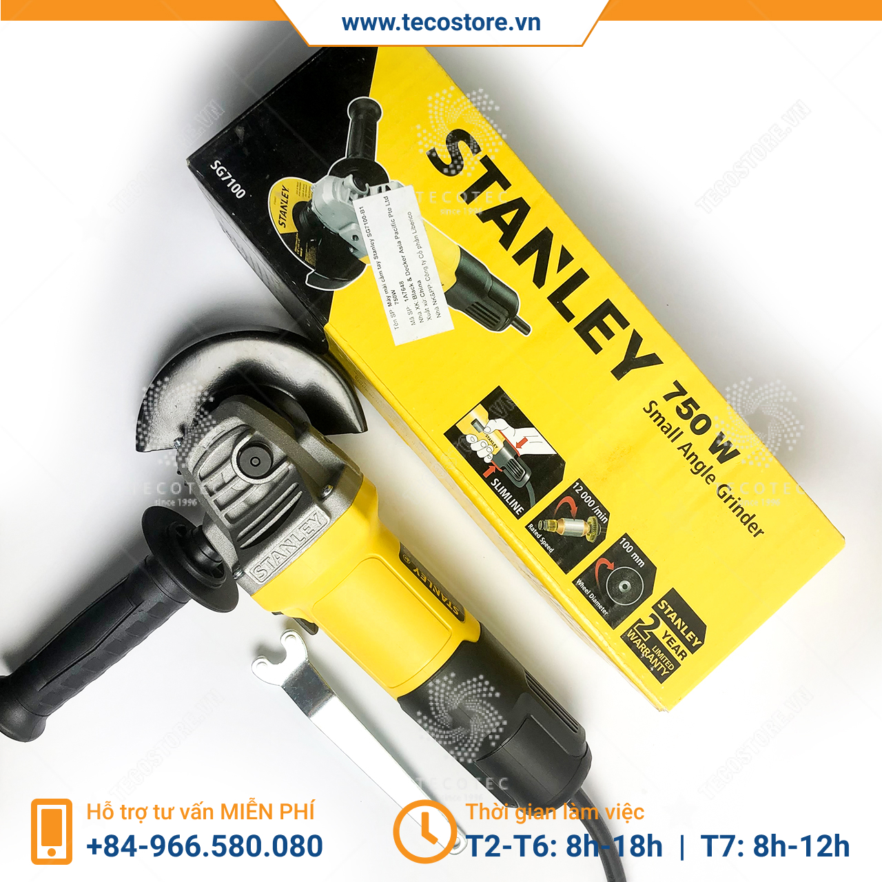 Máy mài góc cầm tay Stanley SG7100-B1 750W