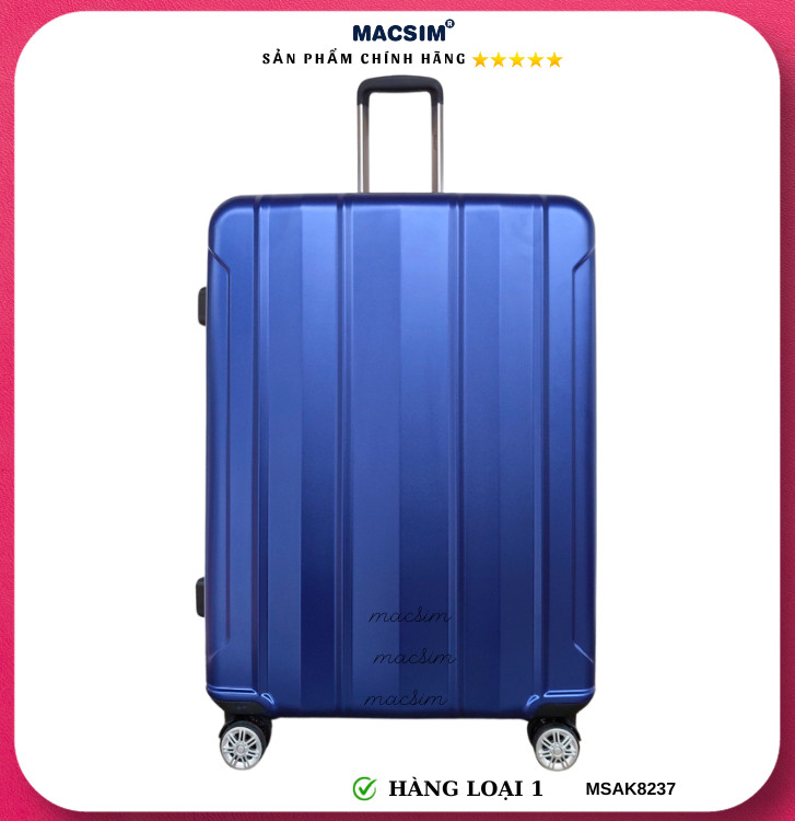 Vali cao cấp Macsim Aksen hàng loại 1 MSAK8237 cỡ 28inch ( màu xanh)