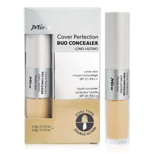 Thanh che khuyết điểm chống nắng 2 đầu Mira hàn QuốcNo.21 Beige tặng kèm móc khoá