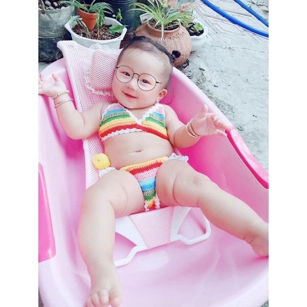 ĐỒ BƠI CHO BÉ, BIKINI CẦU VỒNG BÉ GÁI ️
