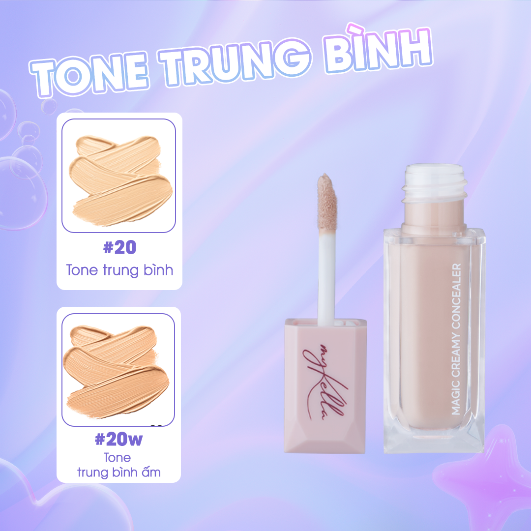 Kem Che Khuyết Điểm myKella Che Phủ Hoàn Hảo, Phù Hợp Với Mọi Loại Da - Magic Creamy Concealer 5ml