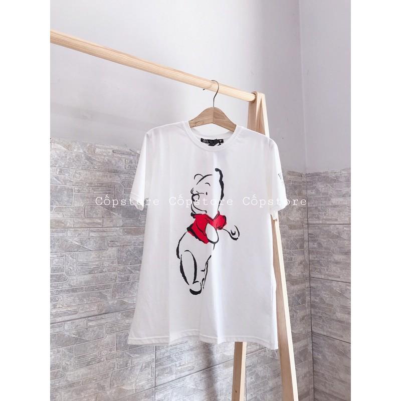 ÁO THUN CỔ TRÒN GẤU POOH