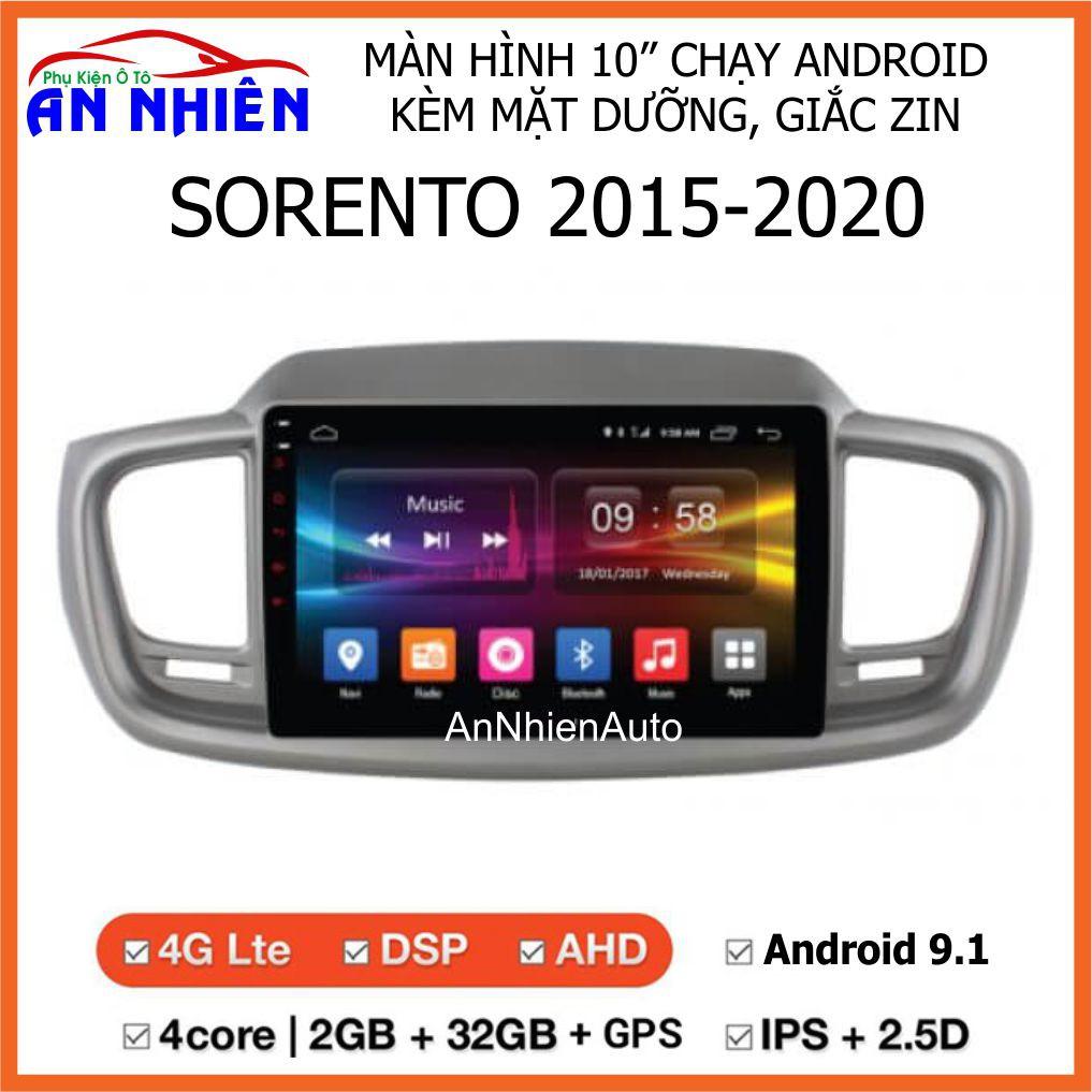Màn Hình 10 inch Cho Xe SORENTO  - Màn Hình DVD Android Tặng Kèm Mặt Dưỡng Giắc Zin Cho KIA Sorento